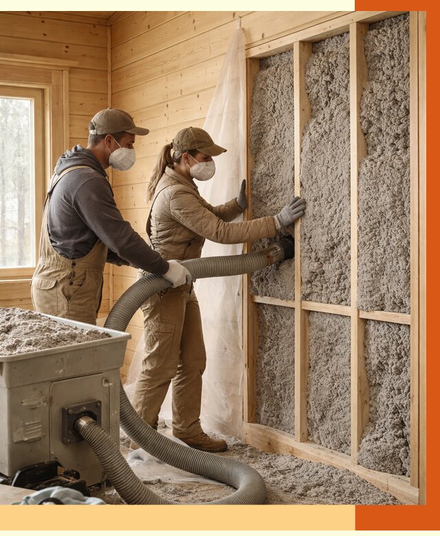 Утепление дачного дома эковатой в Сосновоборске от 1500 руб./м2 — комплексно, ТепломастерСсб