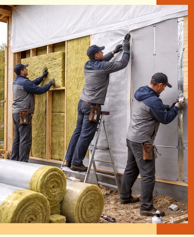 Утепление каркасного дома в Сосновоборске от 4345 руб./м2 — профессионально | ТепломастерСсб