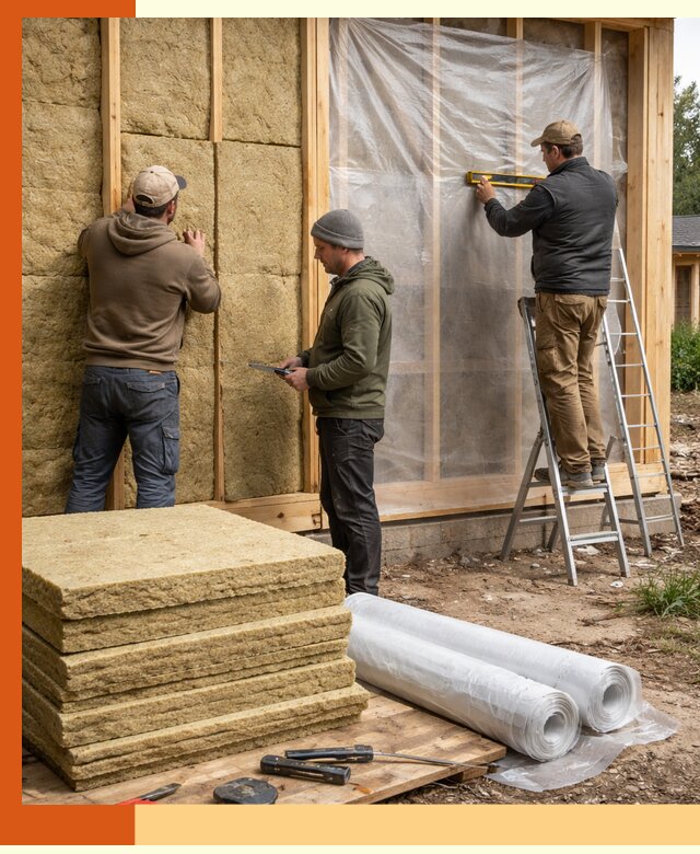 Утепление каркасного дома в Сосновоборске под ключ с гарантией качества