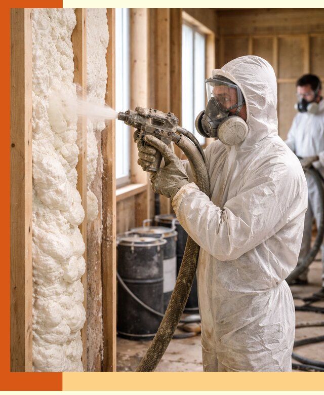 Утепление каркасного дома пенополиуретаном в Сосновоборске