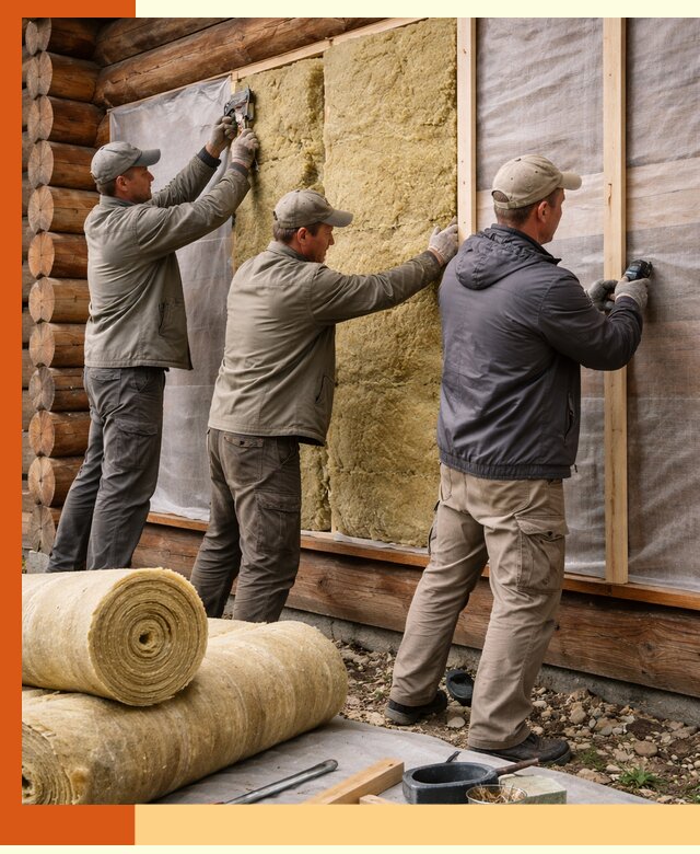 Утепление деревянного дома в Сосновоборске эффективными технологиями