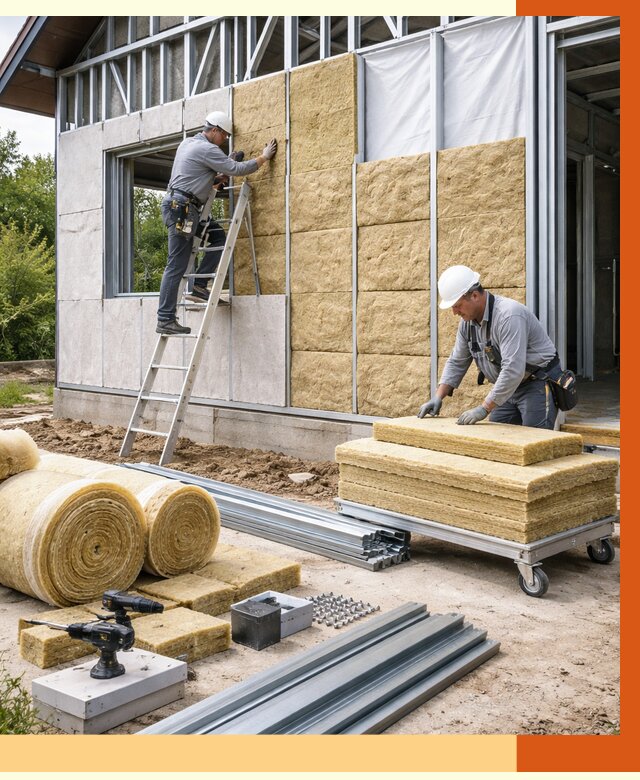 Утепление дома из ЛСТК в Сосновоборске от 5379 руб./м² — профессионально | ТепломастерСсб