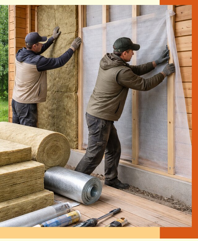 Утепление дома из двойного бруса в Сосновоборске от 4966 руб./м² — ТепломастерСсб под ключ