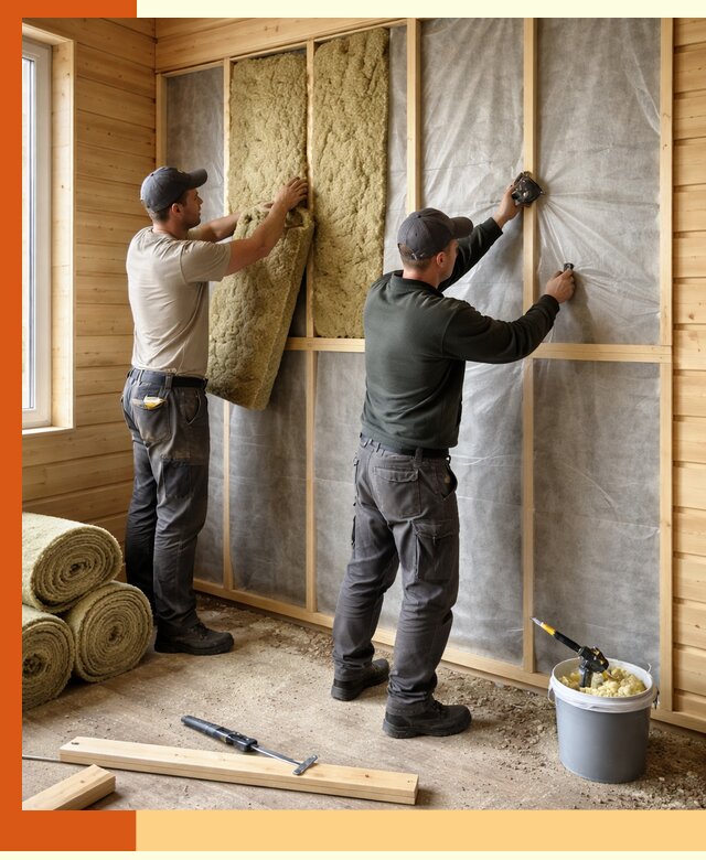 Утепление дома из минибруса в Сосновоборске: комплексные теплоизоляционные работы