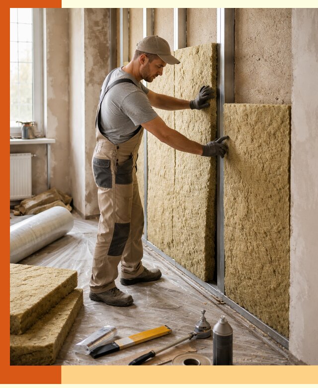 Утепление квартиры в Сосновоборске — комплексная теплоизоляция стен и полов