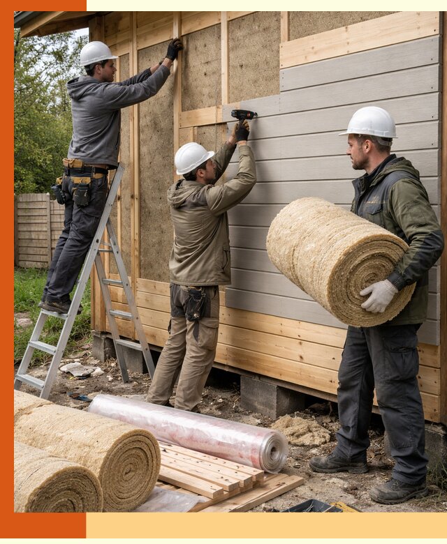 Утепление бани снаружи в Сосновоборске профессионально и надежно