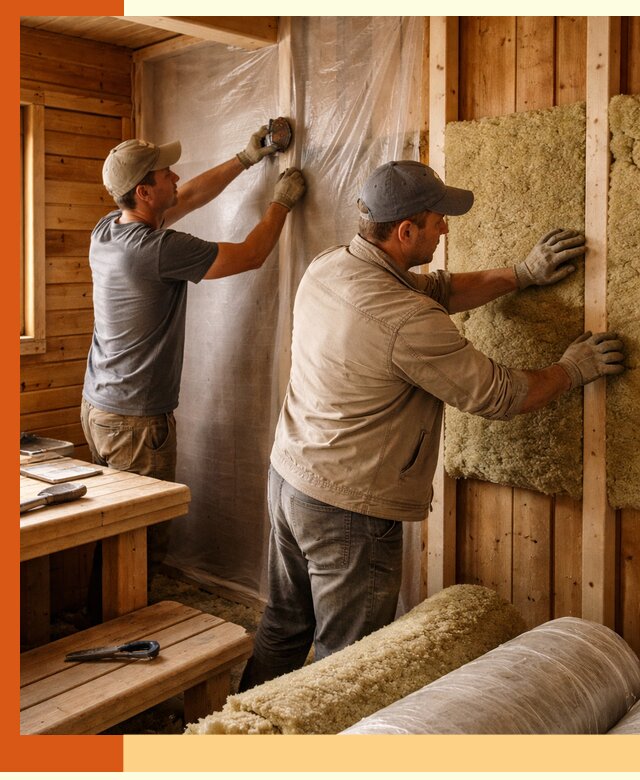 Утепление бани изнутри в Сосновоборске качественно и недорого