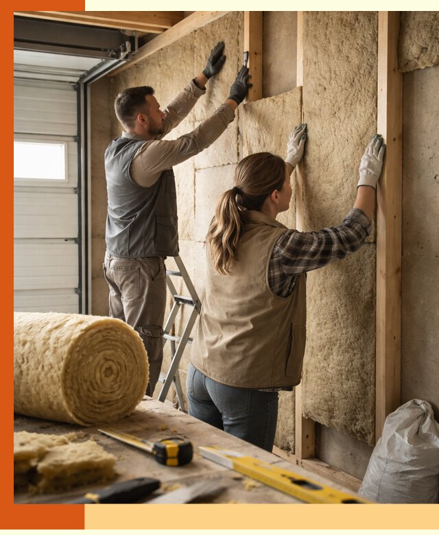 Утепление гаража изнутри в Сосновоборске: быстро и надежно
