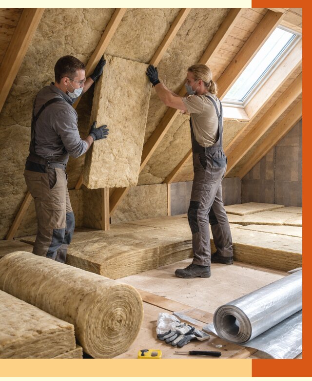 Утепление мансарды минватой в Сосновоборске от 4345 руб./м2 — монтаж и пароизоляция | ТепломастерСсб