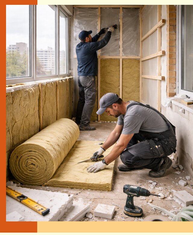 Утепление балкона под ключ в Сосновоборске качественно и быстро