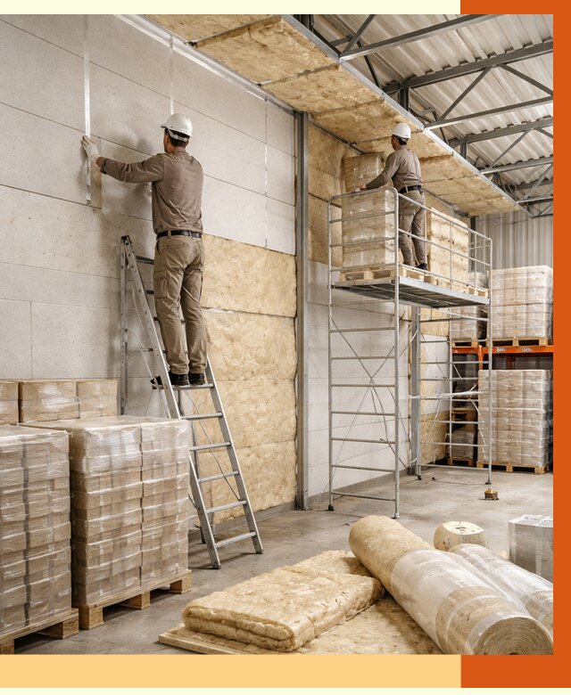 Утепление склада готовой продукции в Сосновоборске от 2017 руб./м2 — комплексно | ТепломастерСсб