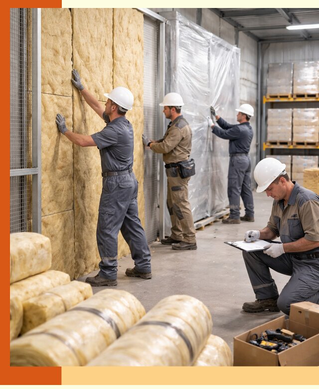 Утепление склада готовой продукции в Сосновоборске качественно и быстро