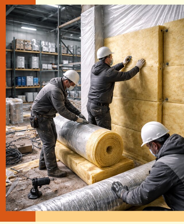 Утепление склада химсырья в Сосновоборске: безопасная и эффективная изоляция