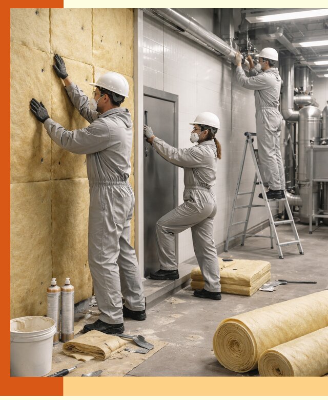 Утепление пищевого цеха под ключ в Сосновоборске