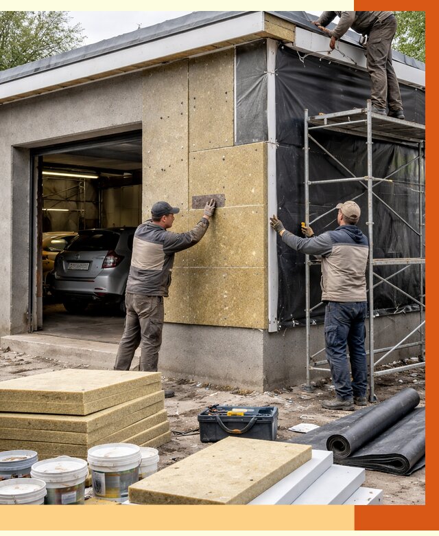 Утепление автосервиса в Сосновоборске ппу, пеноизоляция, от 15000 руб/м2 — ТепломастерСсб