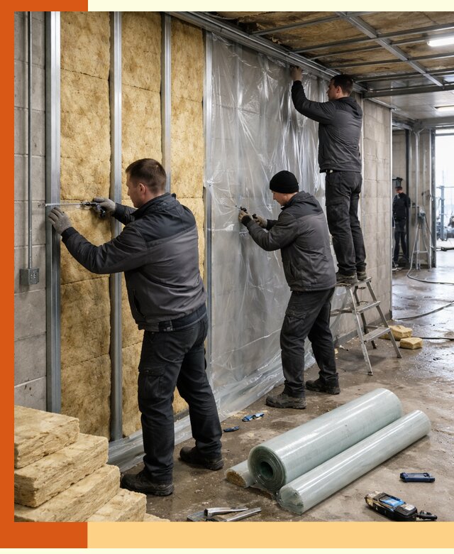 Профессиональное утепление автомойки в Сосновоборске для любого типа помещений