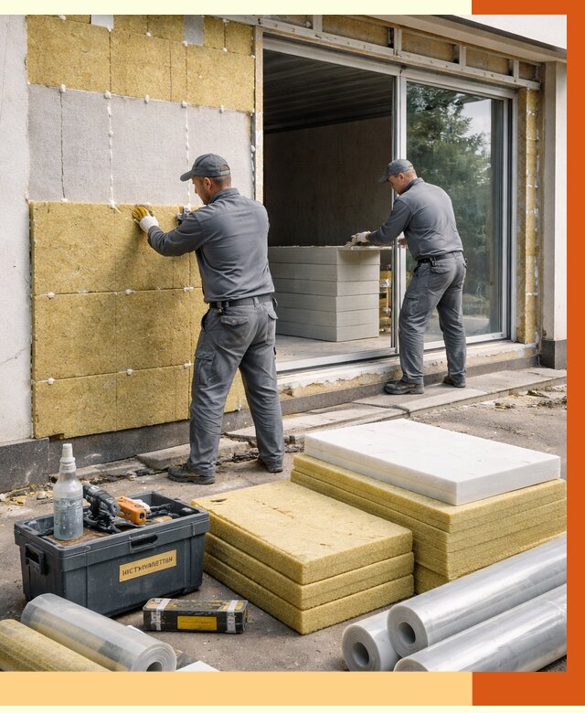 Утепление торгового павильона в Сосновоборске от 15000 руб./м² под ключ | ТепломастерСсб