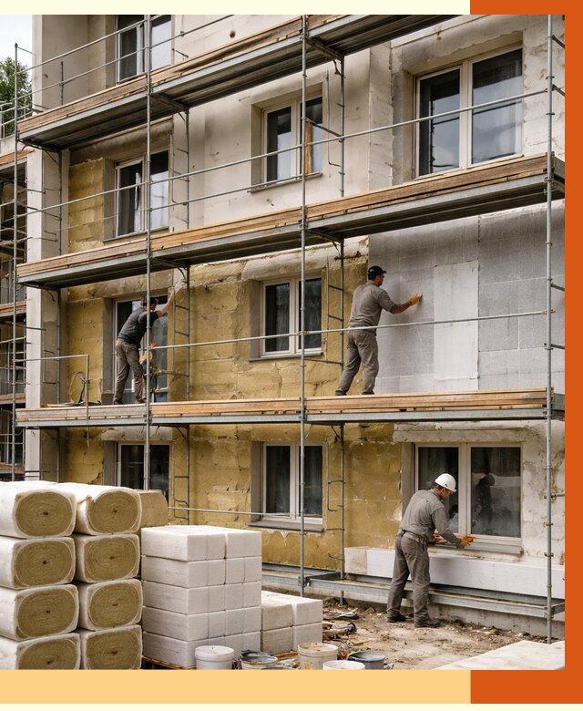 Утепление гостиницы в Сосновоборске от 7448 руб./м2 — комплексно, ППУ, под ключ | ТепломастерСсб