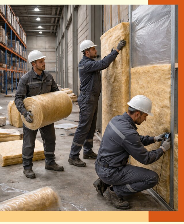 Утепление логистического центра в Сосновоборске от 4655 руб/м² под ключ | ТепломастерСсб