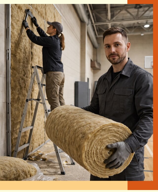 Утепление спортзала в Сосновоборске от 7759 руб/м2 — комплексное утепление под ключ | ТепломастерСсб