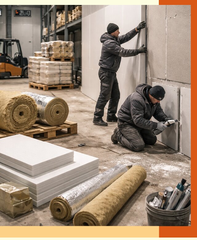 Утепление холодного склада в Сосновоборске от 8793 руб/м2 — комплексное под ключ | ТепломастерСсб