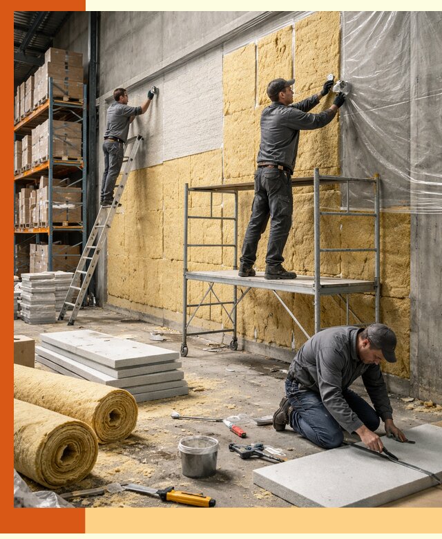 Утепление холодного склада под ключ в Сосновоборске