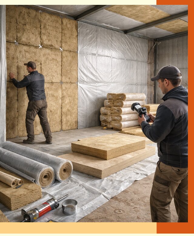 Утепление теплого склада в Сосновоборске под ключ от 11897 руб/м² | ТепломастерСсб