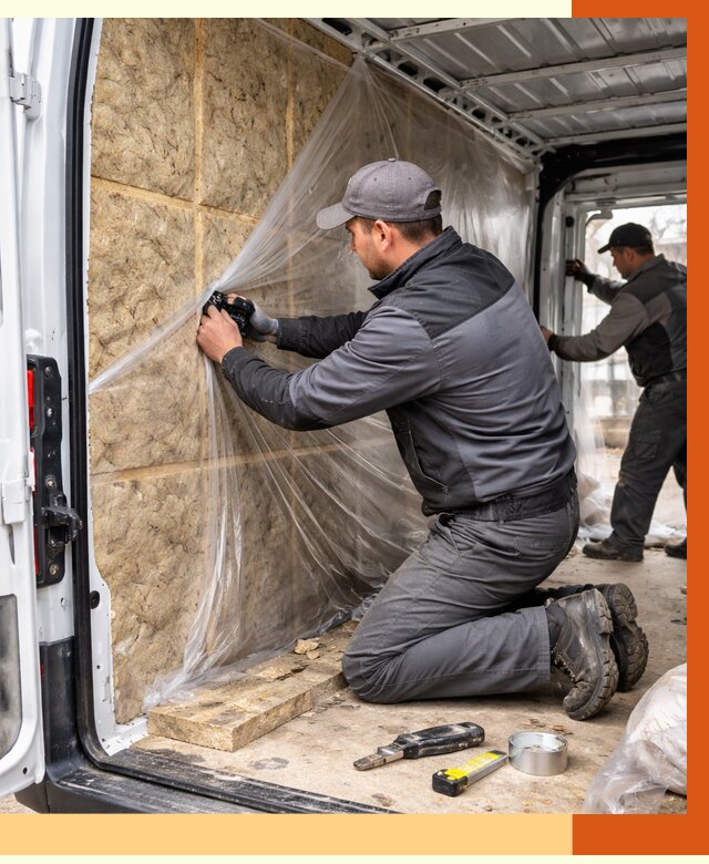 Утепление фургона в Сосновоборске от 17069 руб/м2 — утепление фургона ППУ и кузова | ТепломастерСсб