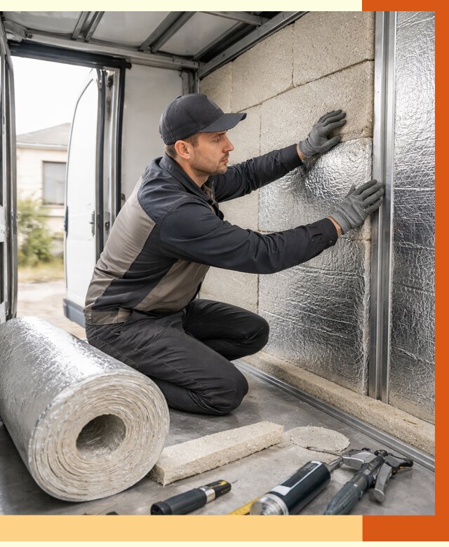 Утепление фургона рефрижератора в Сосновоборске от 12931 руб./м² под ключ | ТепломастерСсб