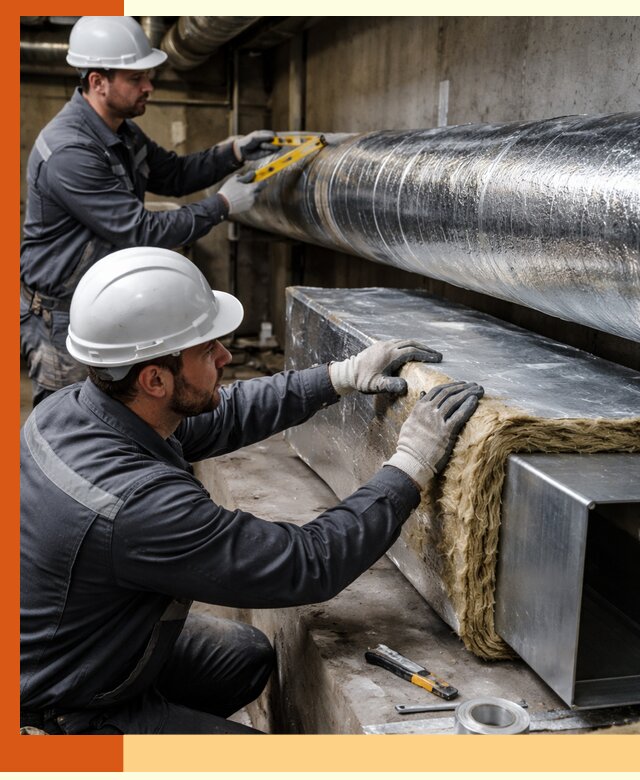 Профессиональное утепление воздуховодов и теплоизоляция в Сосновоборске