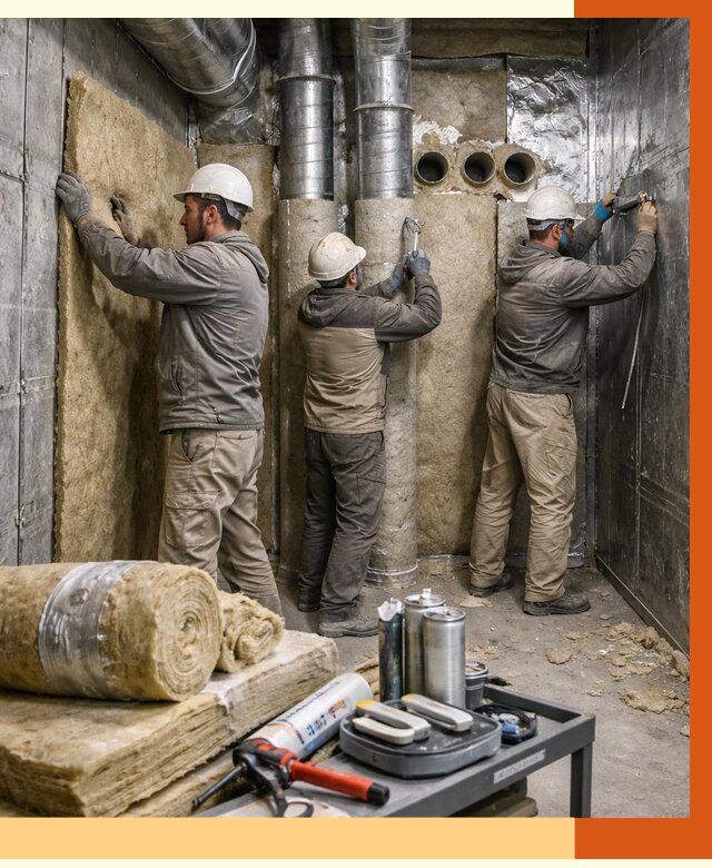 Утепление венткамеры в Сосновоборске под ключ от 1500 руб. — профессионально | ТепломастерСсб