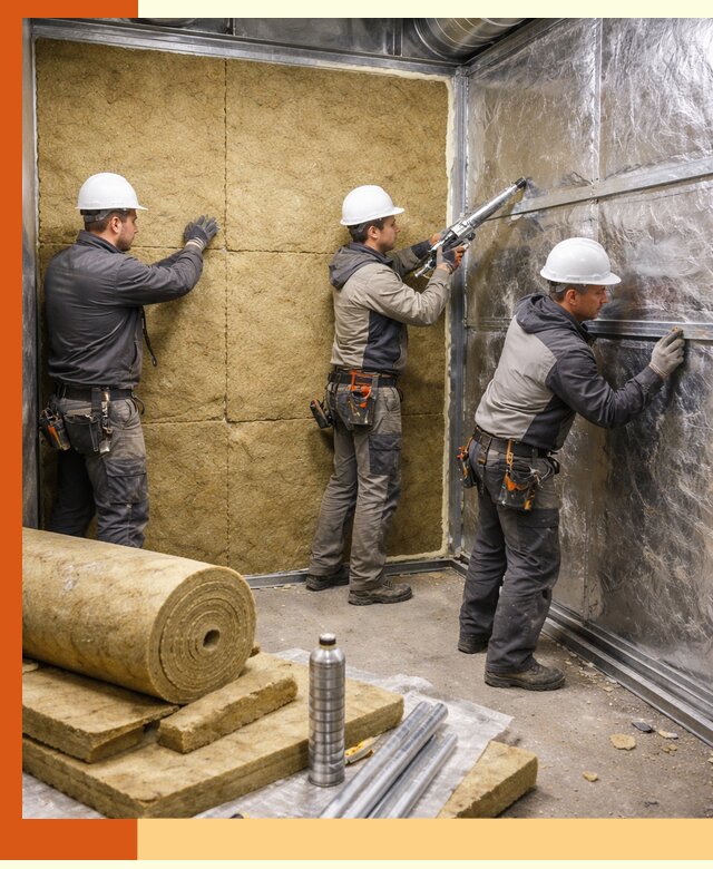 Утепление венткамеры в Сосновоборске — качественная теплоизоляция и шумопоглощение