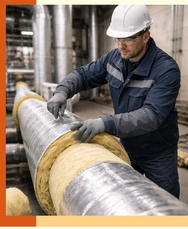 Утепление технологического оборудования и заводских установок в Сосновоборске