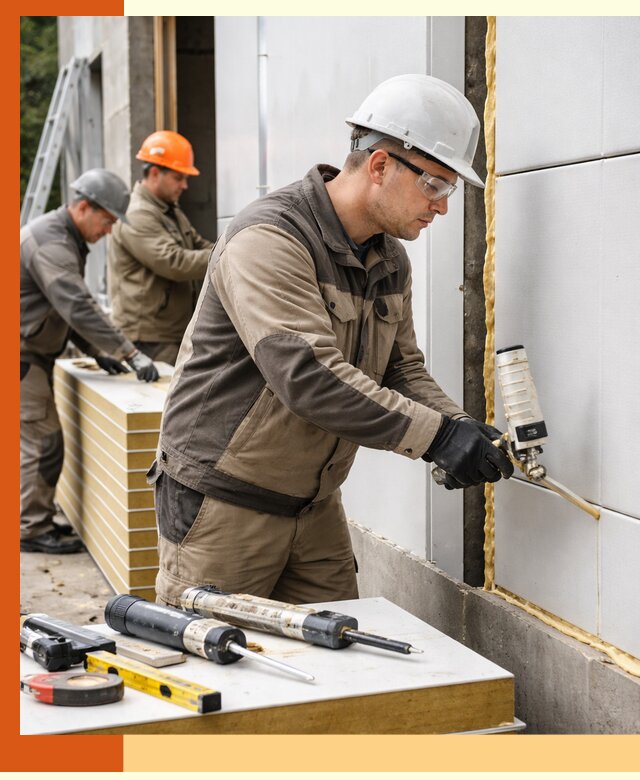 Утепление сэндвич-панелей пенополиуретаном в Сосновоборске