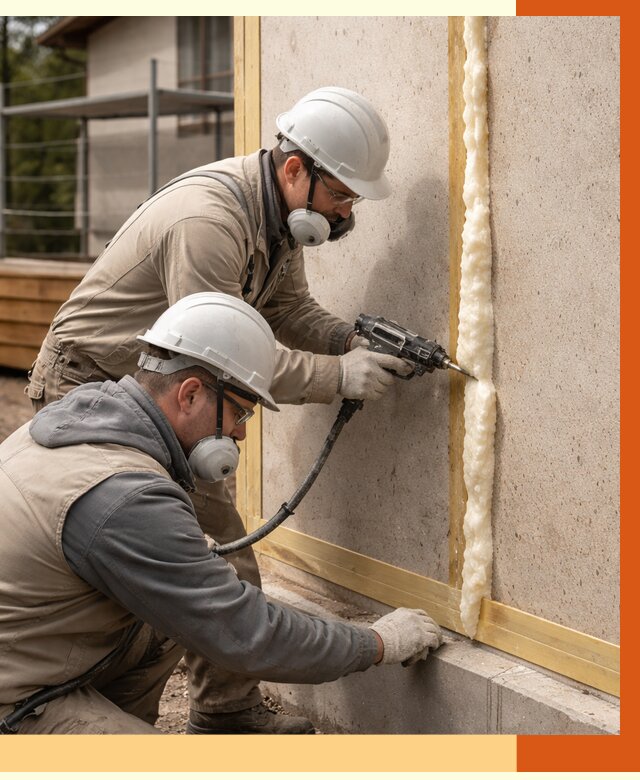 Утепление сип панелей ППУ в Сосновоборске от 4966 руб. под ключ | ТепломастерСсб