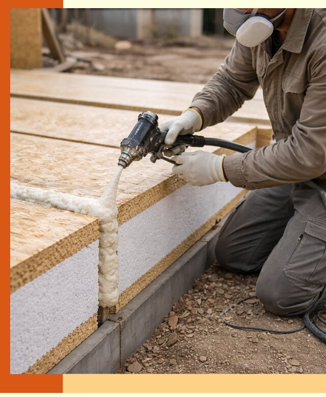 Утепление СИП-панелей пенополиуретаном (ППУ) в Сосновоборске