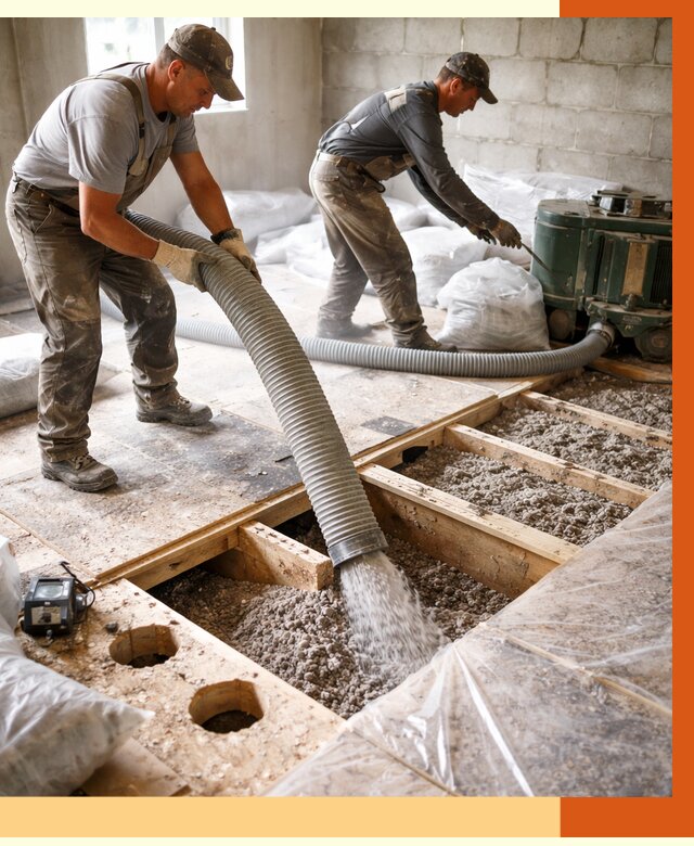 Заполнение пустот перекрытий в Сосновоборске от 4655 руб. под ключ | ТепломастерСсб