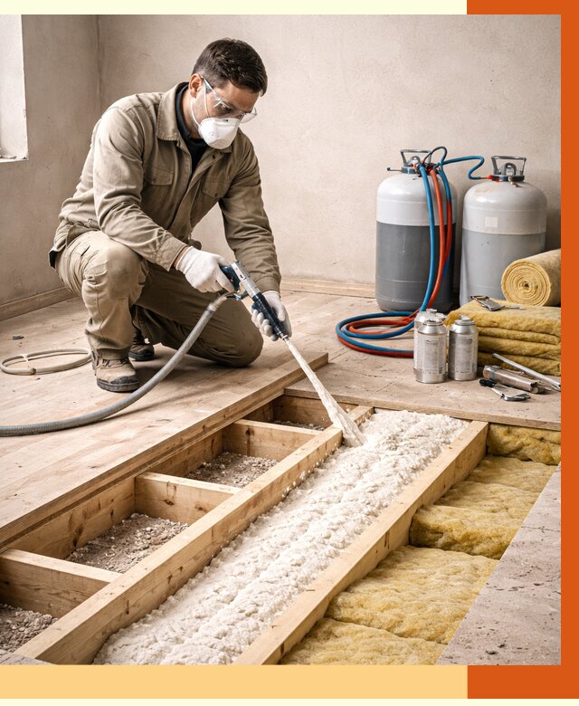 Заполнение полостей межэтажного перекрытия в Сосновоборске от 4345 руб. | ТепломастерСсб