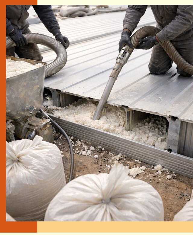 Заполнение пустот кровельных панелей пенными и мокрыми герметиками в Сосновоборске