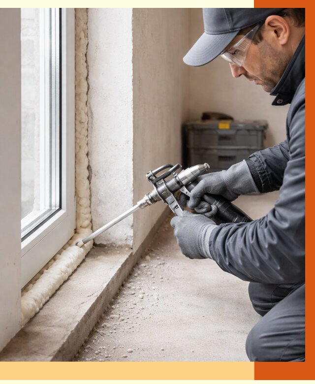 Герметизация стыков ППУ в Сосновоборске от 1707 руб. за м2 — утепление примыканий под ключ | ТепломастерСсб