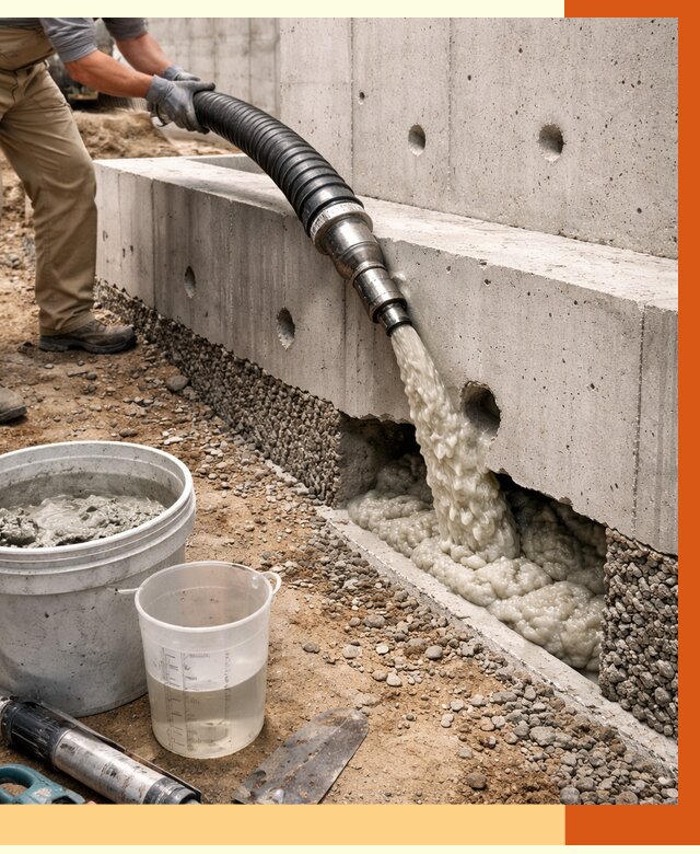 Заполнение полостей фундамента в Сосновоборске от 7035 руб. под ключ | ТепломастерСсб