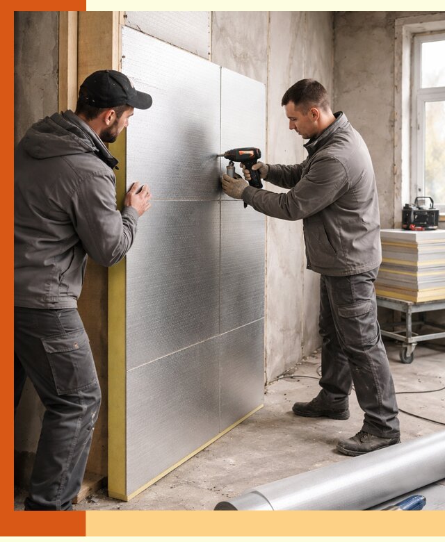 Утепление PIR панелями домов и зданий в Сосновоборске