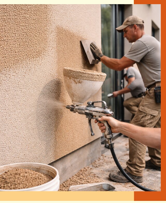 Утепление фасада жидкой пробкой в Сосновоборске от 4966 руб./м² под ключ | ТепломастерСсб