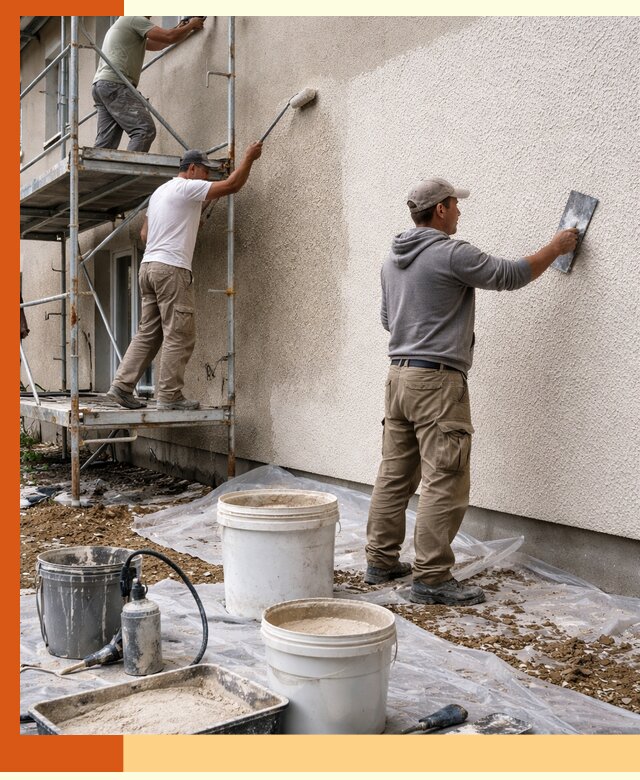 Утепление фасада жидкой пробкой в Сосновоборске