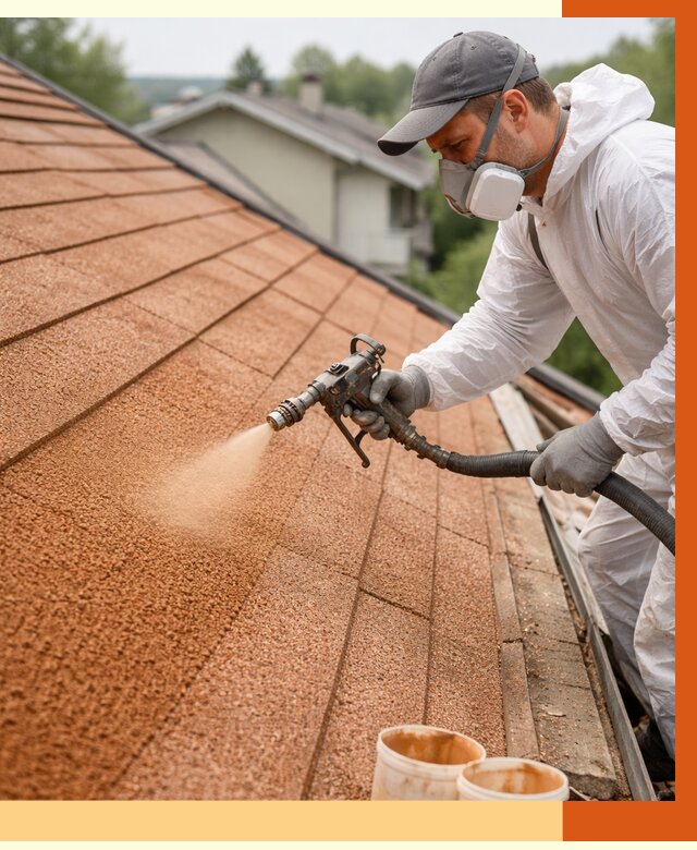 Утепление кровли жидкой пробкой в Сосновоборске от 2793 руб./м² под ключ | ТепломастерСсб