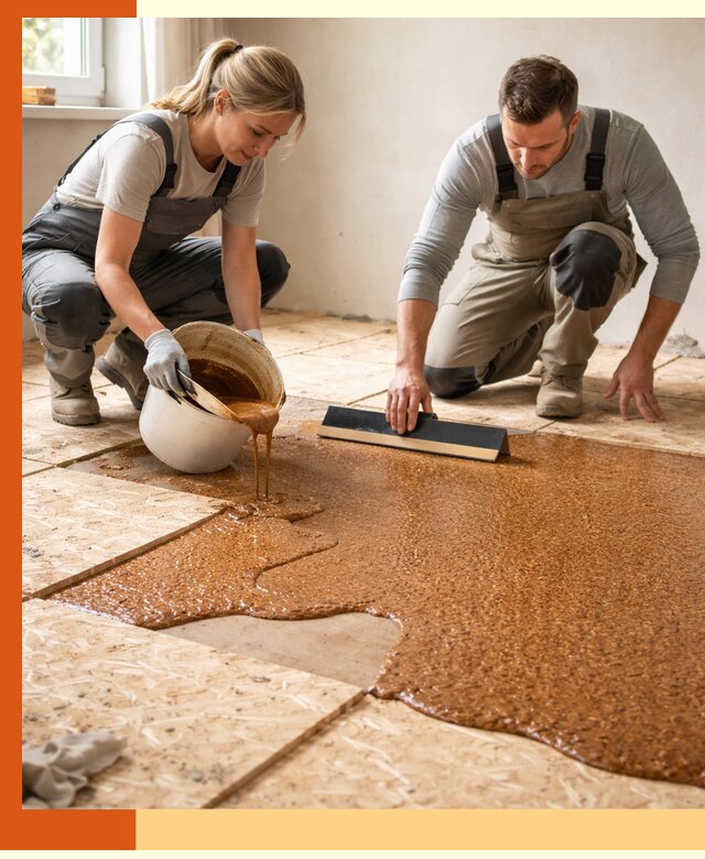 Утепление пола жидкой пробкой в Сосновоборске для квартир и домов