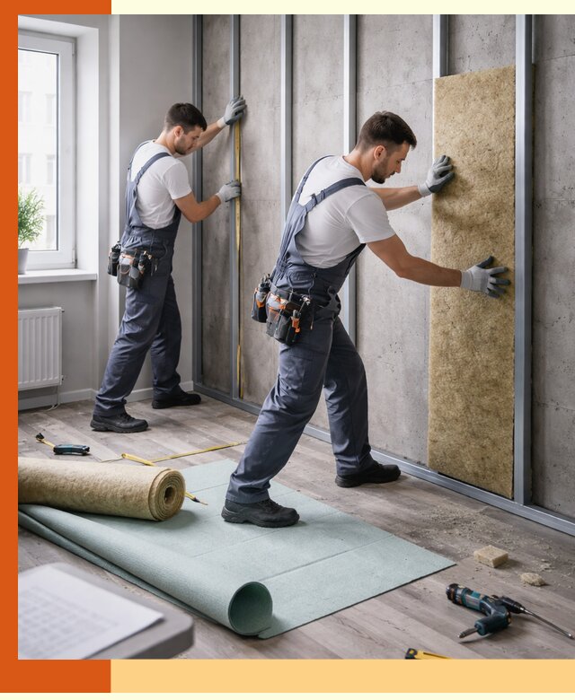 Шумоизоляция квартиры под ключ в Сосновоборске — профессионально и гарантированно