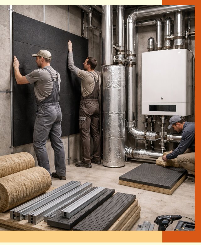 Шумоизоляция котельной в Сосновоборске от 6724 руб. под ключ | Профессиональная звукоизоляция — ТепломастерСсб