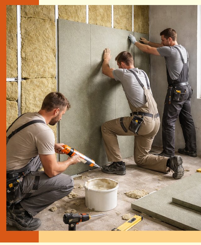 Профессиональная шумоизоляция стен в Сосновоборске для квартир и домов