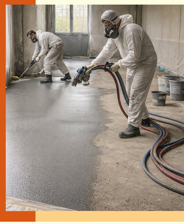 Гидроизоляция полимочевиной полов и конструкций в Сосновоборске